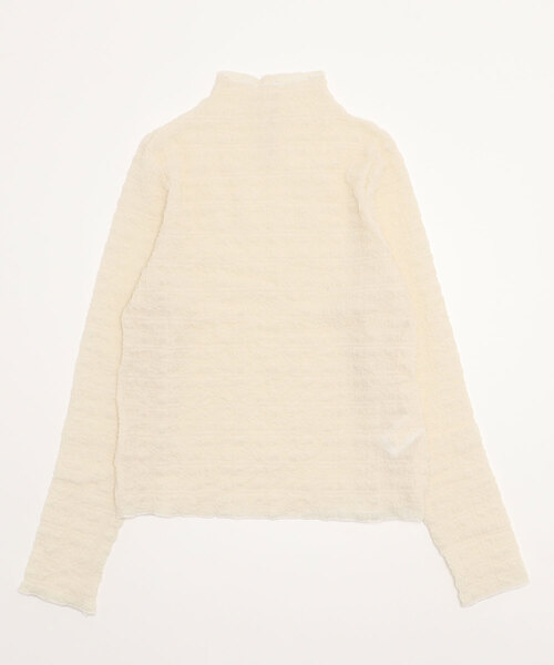 Per sist ence(パーシエンス)の「シアークラッシュジョーゼットハイネックプルオーバー(Tシャツ/カットソー・レディース・パープル/ピンク/ブラック/アイボリー・FREE)」の14枚目の写真