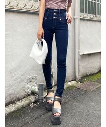 EMODA | 【ELDER】NUDEハイウエスデニム(デニムパンツ)