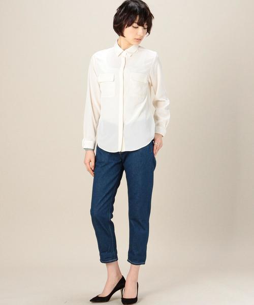 Lee（リー）の「BYBC LEE アンクルテーパードデニムパンツ◆（デニムパンツ・レディース・ネイビー・MEDIUM/SMALL）」の6枚目の写真