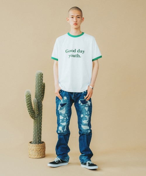 FTW（エフティダブリュー）の「GOOD DAY RINGER S/S TEE（Tシャツ/カットソー・メンズ・ネイビー/レッド/グリーン・MEDIUM/LARGE）」の11枚目の写真