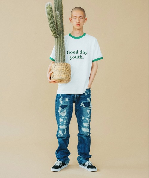 FTW（エフティダブリュー）の「GOOD DAY RINGER S/S TEE（Tシャツ/カットソー・メンズ・ネイビー/レッド/グリーン・MEDIUM/LARGE）」の15枚目の写真