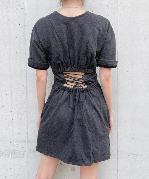 lilLilly（リルリリー）の「2wayレースアップワンピース（ワンピース・レディース・ホワイト/レッド/ブルー/ブラック・FREE）」の18枚目の写真