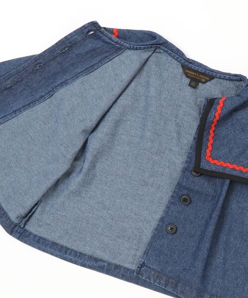 A BOND(アボンド)の「wavetapeビッグエリジャケット(90~150cm)(その他アウター・キッズ・ネイビー・90/100/110/120/130/140/150)」の2枚目の写真