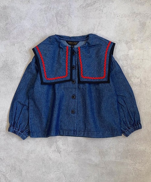 A BOND(アボンド)の「wavetapeビッグエリジャケット(90~150cm)(その他アウター・キッズ・ネイビー・90/100/110/120/130/140/150)」の1枚目の写真