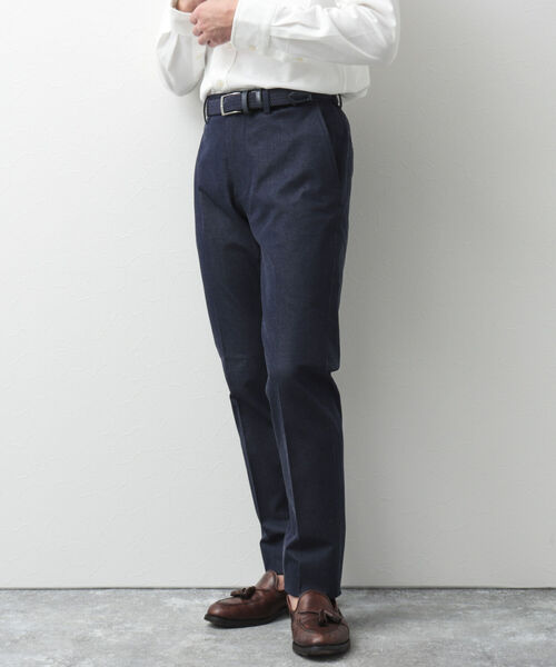 NOLLEY'S goodman（ノーリーズグッドマン）の「2WAYストレッチ スリムフィットパンツ（チノパンツ・メンズ・ダークネイビー/ネイビー/オリーブ/ベージュ/ホワイト・XL/M/L/S）」の5枚目の写真