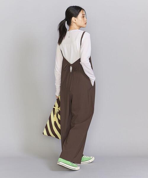 BEAUTY&YOUTH UNITED ARROWS(ビューティーアンドユースユナイテッドアローズ)の「ポリエステルブレンド キャミソールサロペット -ウォッシャブル-(サロペット/オーバーオール・レディース・ダークブラウン/ブラック・M/S)」の13枚目の写真
