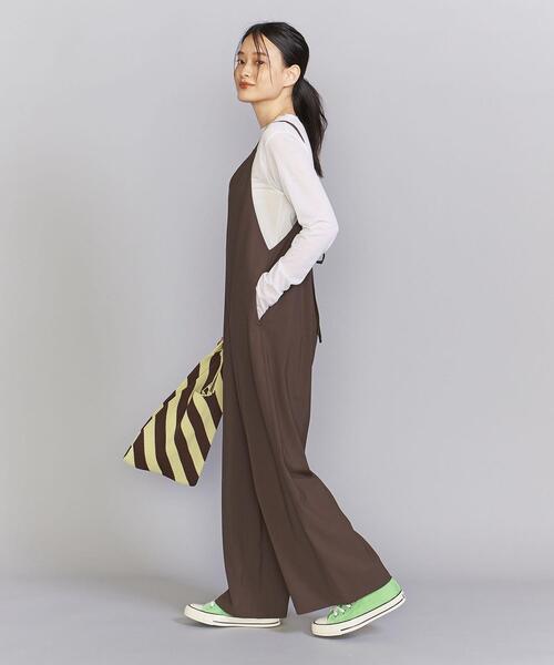 BEAUTY&YOUTH UNITED ARROWS(ビューティーアンドユースユナイテッドアローズ)の「ポリエステルブレンド キャミソールサロペット -ウォッシャブル-(サロペット/オーバーオール・レディース・ダークブラウン/ブラック・M/S)」の18枚目の写真