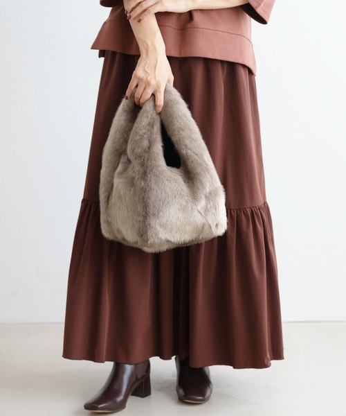 ZAKKA-BOX（ザッカボックス）の「ティアードロングスカート（スカート・レディース・ブラウン/カーキ/ブラック・FREE）」の14枚目の写真