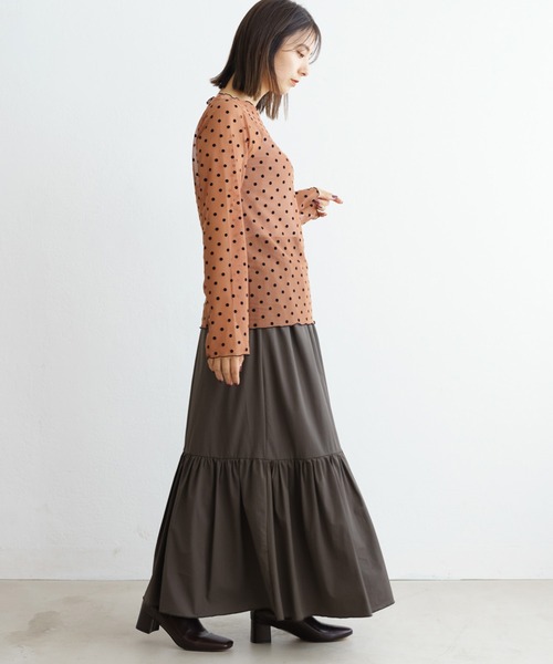 ZAKKA-BOX（ザッカボックス）の「ティアードロングスカート（スカート・レディース・ブラウン/カーキ/ブラック・FREE）」の19枚目の写真
