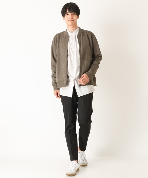 a.v.v（アーヴェヴェ）の「リングドットストライプBIGシャツ（シャツ/ブラウス・メンズ・ライトブルー/ベージュ・46/50/48/44）」の11枚目の写真