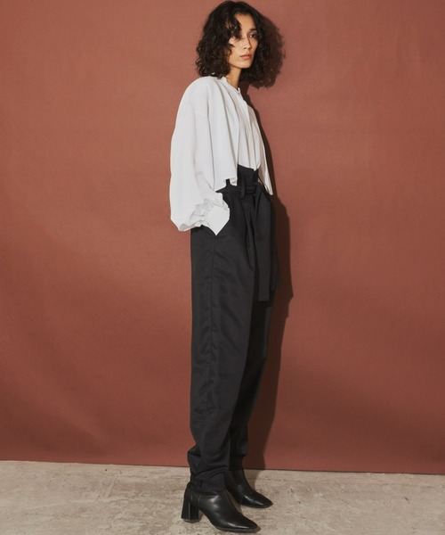 Aunt Marie's（アントマリーズ）の「ハイウエストベルトパンツ（その他パンツ・レディース・ブラウン/グレイッシュベージュ/ブラック・SMALL/FREE）」の22枚目の写真