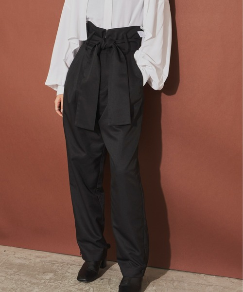 Aunt Marie's（アントマリーズ）の「ハイウエストベルトパンツ（その他パンツ・レディース・ブラウン/グレイッシュベージュ/ブラック・SMALL/FREE）」の16枚目の写真