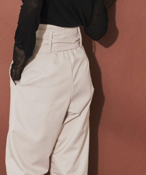 Aunt Marie's（アントマリーズ）の「ハイウエストベルトパンツ（その他パンツ・レディース・ブラウン/グレイッシュベージュ/ブラック・SMALL/FREE）」の6枚目の写真