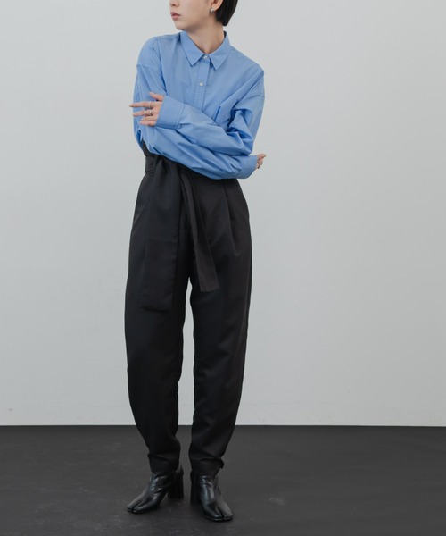 Aunt Marie's（アントマリーズ）の「ハイウエストベルトパンツ（その他パンツ・レディース・ブラウン/グレイッシュベージュ/ブラック・SMALL/FREE）」の15枚目の写真