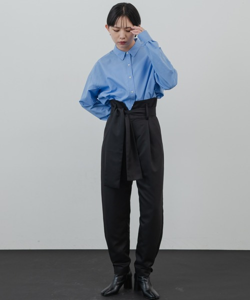 Aunt Marie's（アントマリーズ）の「ハイウエストベルトパンツ（その他パンツ・レディース・ブラウン/グレイッシュベージュ/ブラック・SMALL/FREE）」の9枚目の写真