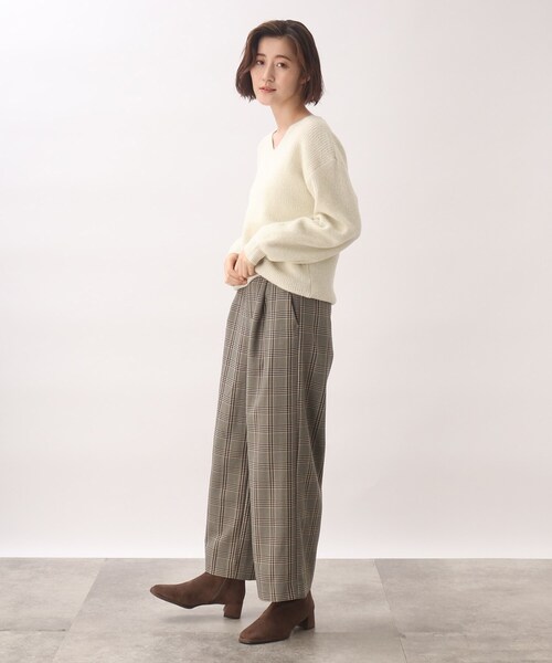 grove(グローブ)の「◆もちっとふっくら華やかラメニット(ニット/セーター・レディース・ライトグレー/アイボリー/グリーン/パープル系・03/02/04/05/01)」の11枚目の写真