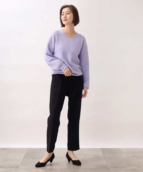 grove(グローブ)の「◆もちっとふっくら華やかラメニット(ニット/セーター・レディース・ライトグレー/アイボリー/グリーン/パープル系・03/02/04/05/01)」の14枚目の写真