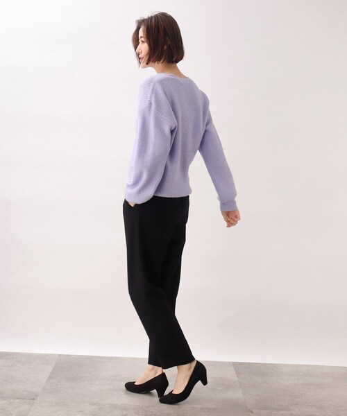grove(グローブ)の「◆もちっとふっくら華やかラメニット(ニット/セーター・レディース・ライトグレー/アイボリー/グリーン/パープル系・03/02/04/05/01)」の15枚目の写真