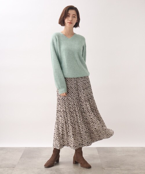 grove(グローブ)の「◆もちっとふっくら華やかラメニット(ニット/セーター・レディース・ライトグレー/アイボリー/グリーン/パープル系・03/02/04/05/01)」の18枚目の写真