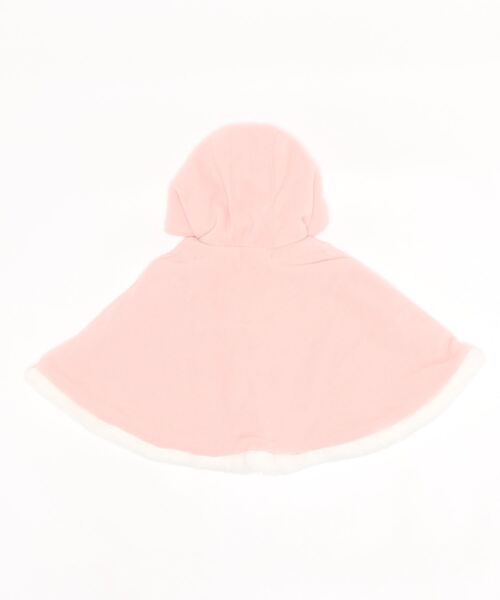 SLAP SLIP BABY（スラップスリップベビー）の「SLAPSLIPBABY/リボンスカラップファー裏ボアマントベビー(50~90cm)（ポンチョ・キッズ・ピンク/オフホワイト・ONESIZE）」の20枚目の写真