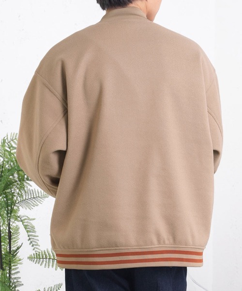 PairPair(ペアペア)の「ワッペン付きオーバーサイズスタジャン(ブルゾン・レディース・ボルドー/ベージュ・LARGE/MEDIUM)」の9枚目の写真