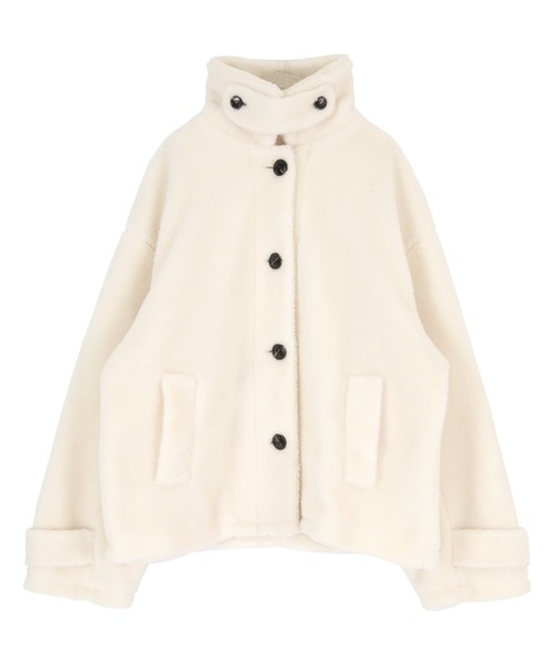 titivate（ティティベイト）の「オーバーサイズボアジャケットコート（ダウンジャケット/コート・レディース・ライトグリーン/アイボリー・S/M）」の15枚目の写真