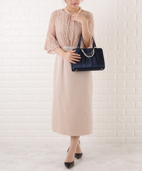 セール】チャーム付きセレモニーハンドバッグ（クラッチバッグ）｜Lace