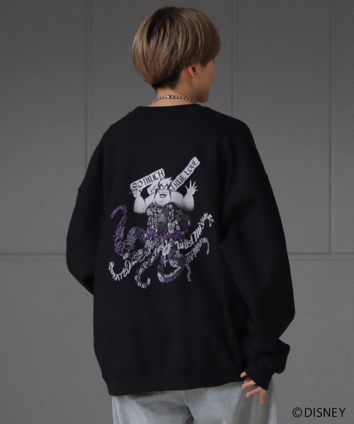 アースラ プリント パープル スウェット　ディズニー　moussy ヴィランズ アースラ プリント パープル スウェット ディズニー moussy