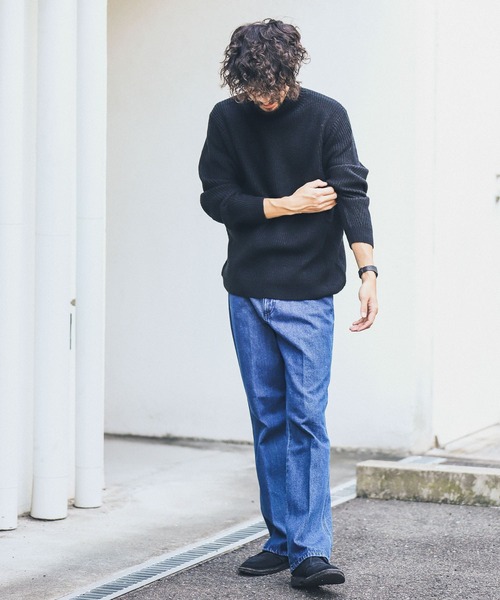 URBAN RESEARCH Sonny Label(アーバンリサーチサニーレーベル)の「ウォッシャブルウール混タートルニット(ニット/セーター・メンズ・ブラック/グレー/オフホワイト/カーキ/オレンジ・MEDIUM/LARGE/X-LARGE)」の12枚目の写真