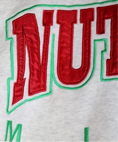 NutmegMills（ナツメグミルズ）の「NUTMEG MILLS/ナツメグミルズ LOGO FOOTBALL SWEAT ロゴフットボールスウェット（スウェット・メンズ・ブラック/サンドベージュ/ライトグレー・LARGE/MEDIUM/SMALL）」の13枚目の写真