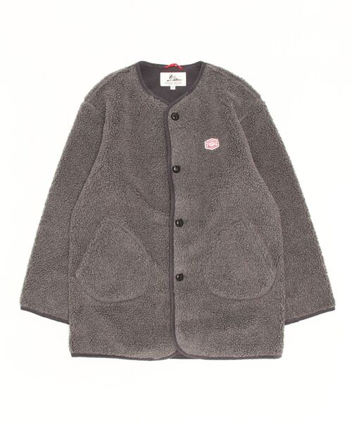 Vincent et Mireille（バンソンエミレイユ）の「[Vincent et Mireille/ヴァンソン エ ミレイユ] ボアフリース ミドル丈カーディガン（ブルゾン・レディース・アイボリー/チャコール・36）」の20枚目の写真