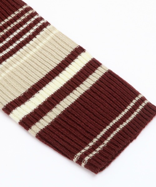 TOKYO SHIRTS(トウキョウシャツ)の「リブタートル ボーダーニットプルオーバー(ニット/セーター・レディース・グリーン/ボルドー・M/L)」の6枚目の写真