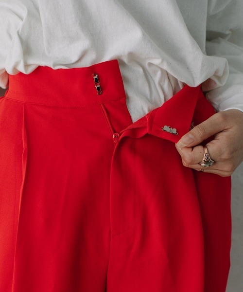 Flugge(フラッジー)の「color easy PT/カラーイージーパンツ(スラックス・レディース・レッド/グリーン/ブラック・SMALL/MEDIUM)」の11枚目の写真