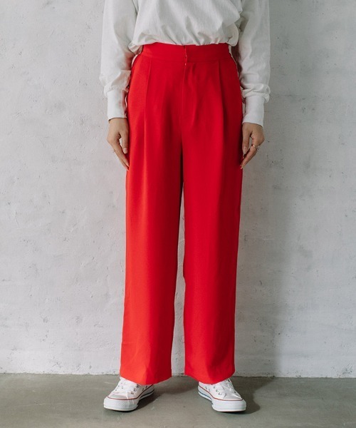 Flugge(フラッジー)の「color easy PT/カラーイージーパンツ(スラックス・レディース・レッド/グリーン/ブラック・SMALL/MEDIUM)」の7枚目の写真