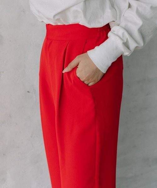 Flugge(フラッジー)の「color easy PT/カラーイージーパンツ(スラックス・レディース・レッド/グリーン/ブラック・SMALL/MEDIUM)」の12枚目の写真