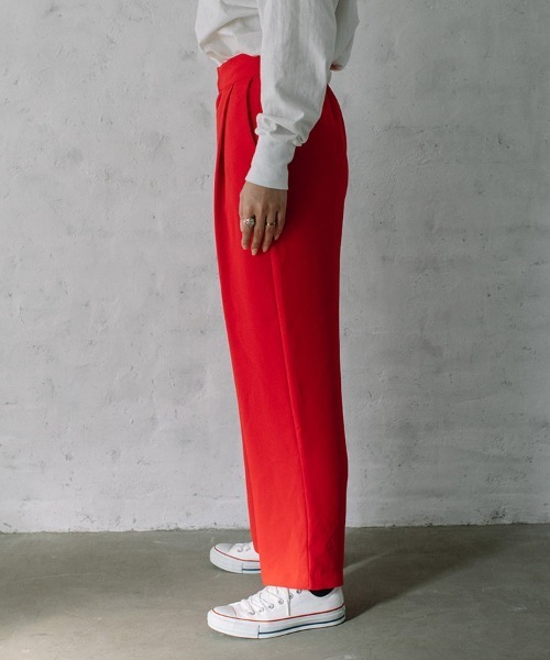 Flugge(フラッジー)の「color easy PT/カラーイージーパンツ(スラックス・レディース・レッド/グリーン/ブラック・SMALL/MEDIUM)」の8枚目の写真