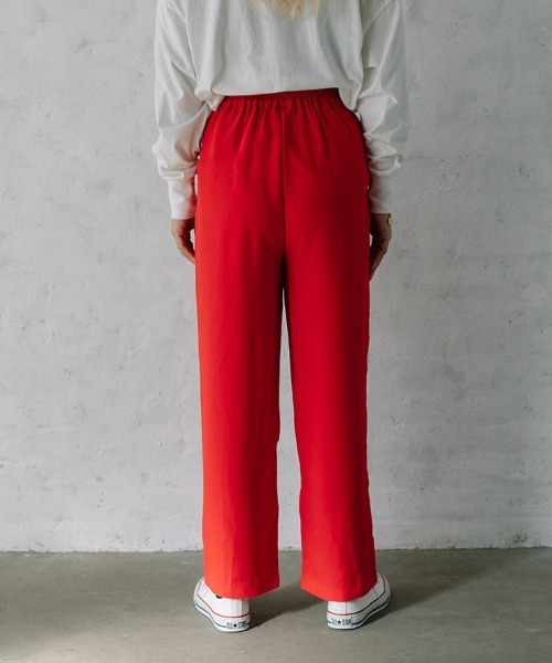 Flugge(フラッジー)の「color easy PT/カラーイージーパンツ(スラックス・レディース・レッド/グリーン/ブラック・SMALL/MEDIUM)」の9枚目の写真