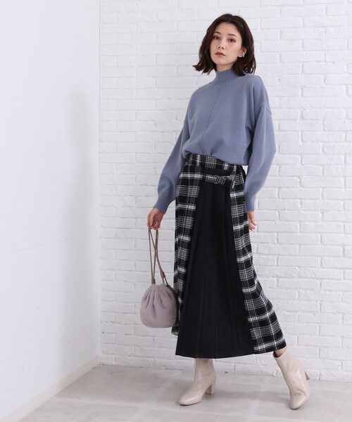 SHOO・LA・RUE(シューラルー)の「◆チェック×プリーツスカート(スカート・レディース・ベージュ系その他2/ブラック系1/ネイビー系1・00)」の11枚目の写真