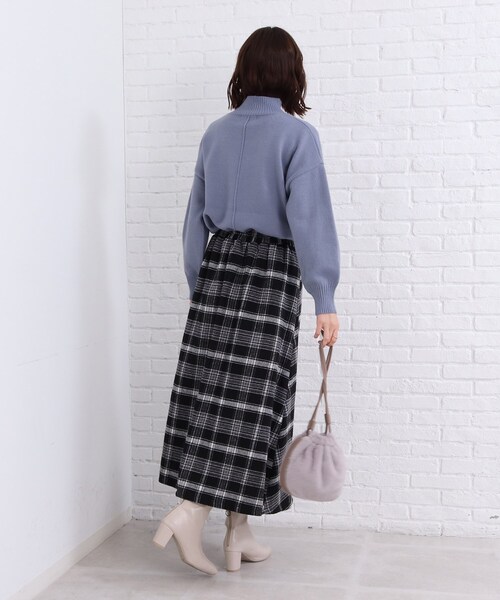 SHOO・LA・RUE(シューラルー)の「◆チェック×プリーツスカート(スカート・レディース・ベージュ系その他2/ブラック系1/ネイビー系1・00)」の5枚目の写真