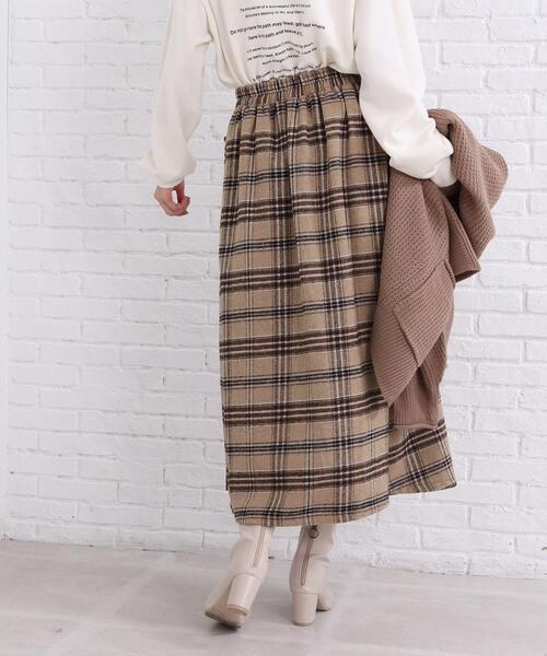 SHOO・LA・RUE(シューラルー)の「◆チェック×プリーツスカート(スカート・レディース・ベージュ系その他2/ブラック系1/ネイビー系1・00)」の15枚目の写真