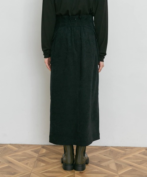 UR Lab.(アーバンリサーチラボ)の「細コールポケットスカート(スカート・レディース・ネイビー/オフホワイト・FREE)」の11枚目の写真