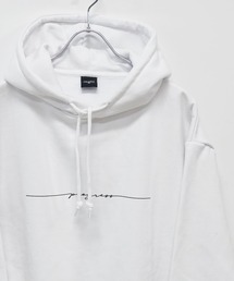 30/10 裏起毛 フロント メッセージプリント 長袖 プルオーバー パーカー TRAP/U