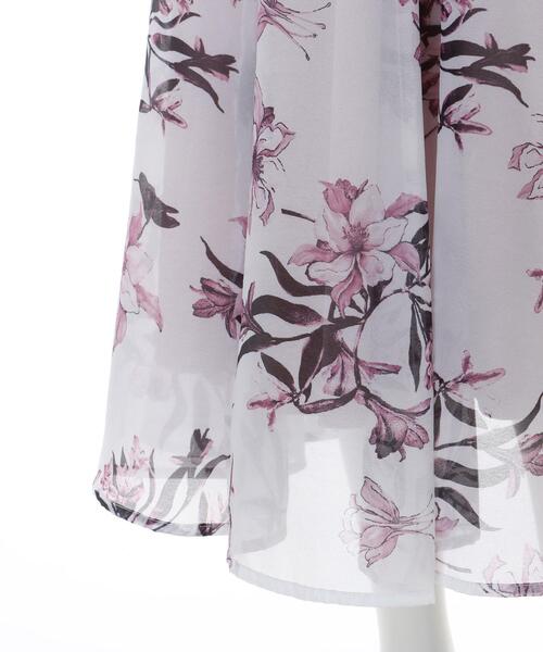 INGNI(イング)の「花柄オーガンジーフレアスカート(スカート・レディース・ホワイト×ピンク/ホワイト×グレー・FREE)」の8枚目の写真