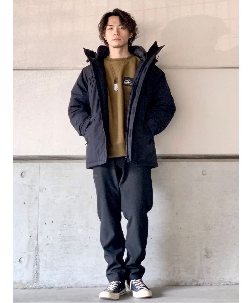 CAMP7(キャンプセブン)の「【CAMP7】フリースクルースウェット(スウェット・メンズ・ブラック/ベージュ/パープル/オフホワイト/ケリー・M/L/XL)」の14枚目の写真