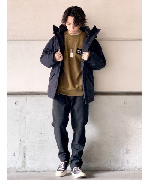 CAMP7(キャンプセブン)の「【CAMP7】フリースクルースウェット(スウェット・メンズ・ブラック/ベージュ/パープル/オフホワイト/ケリー・M/L/XL)」の13枚目の写真