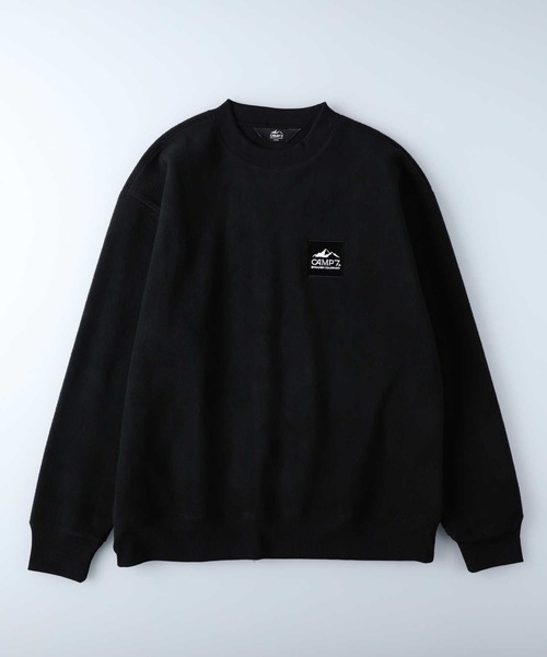 CAMP7(キャンプセブン)の「【CAMP7】フリースクルースウェット(スウェット・メンズ・ブラック/ベージュ/パープル/オフホワイト/ケリー・M/L/XL)」の22枚目の写真