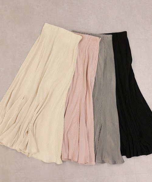 one after another NICE CLAUP（ワンアフターアナザーナイスクラップ）の「ラインに一目惚れ。スリットマーメイドカットスカート（スカート・レディース・ブラック/グレー/オフホワイト/ピンク・FREE）」の14枚目の写真