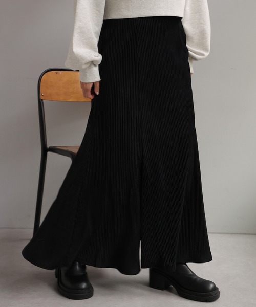 one after another NICE CLAUP（ワンアフターアナザーナイスクラップ）の「ラインに一目惚れ。スリットマーメイドカットスカート（スカート・レディース・ブラック/グレー/オフホワイト/ピンク・FREE）」の13枚目の写真