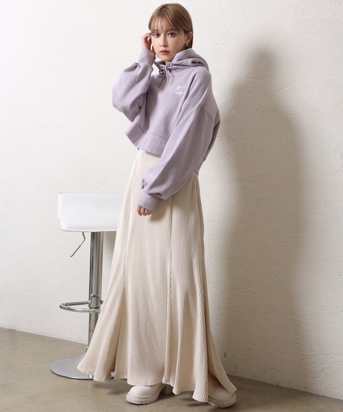 one after another NICE CLAUP（ワンアフターアナザーナイスクラップ）の「ラインに一目惚れ。スリットマーメイドカットスカート（スカート・レディース・ブラック/グレー/オフホワイト/ピンク・FREE）」の21枚目の写真