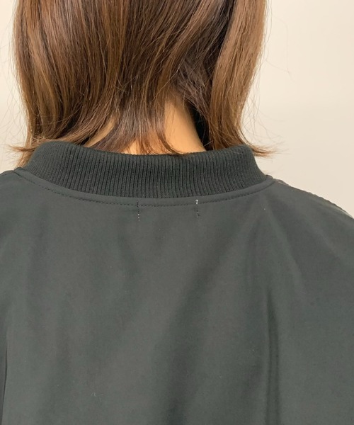 un dix cors（アンディコール）の「中綿MA-1（ブルゾン・レディース・ブラック/オフホワイト・FREE）」の11枚目の写真